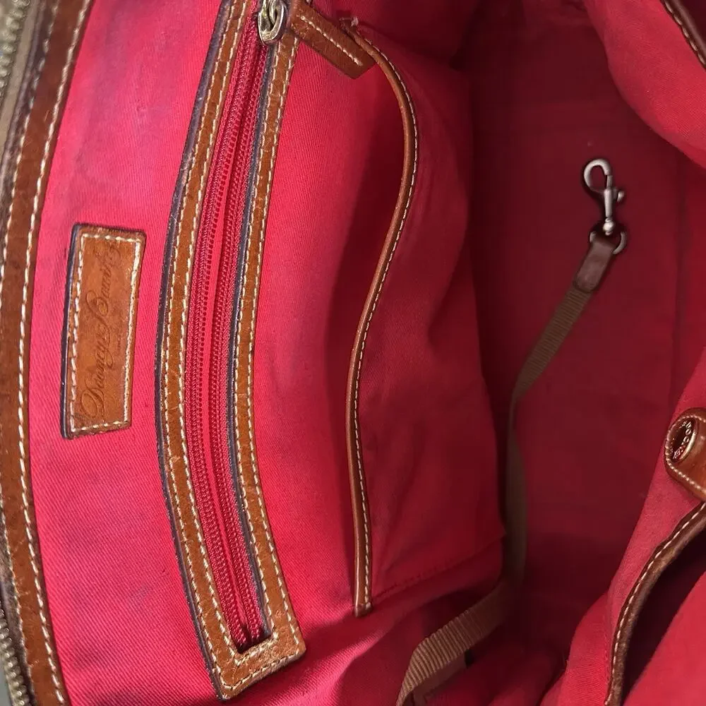 Dooney & Bourke Satchel All Weather Leather Pebbled shoulder strap Flaws